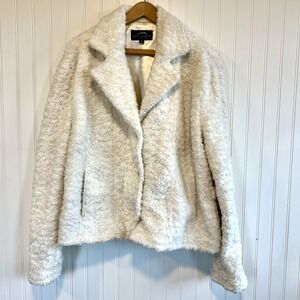 MONTANACO Butte MT Jacket VTG‎ Women's XL Ivory Looks Like Lambswool